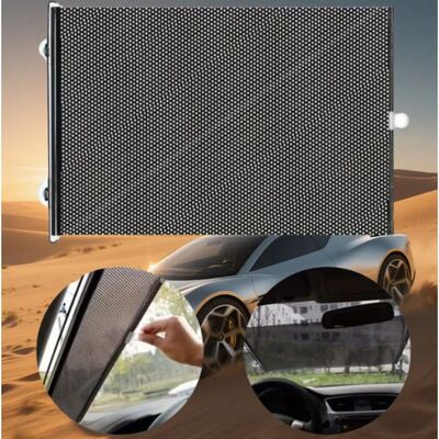 Car windshield sunshade protection retractable sleeve, front