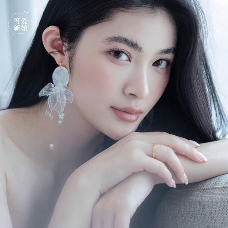 新娘轻奢高级贝壳气质超仙耳饰