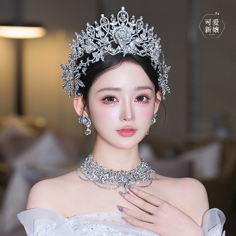 新娘皇冠头饰高级感甜美发饰