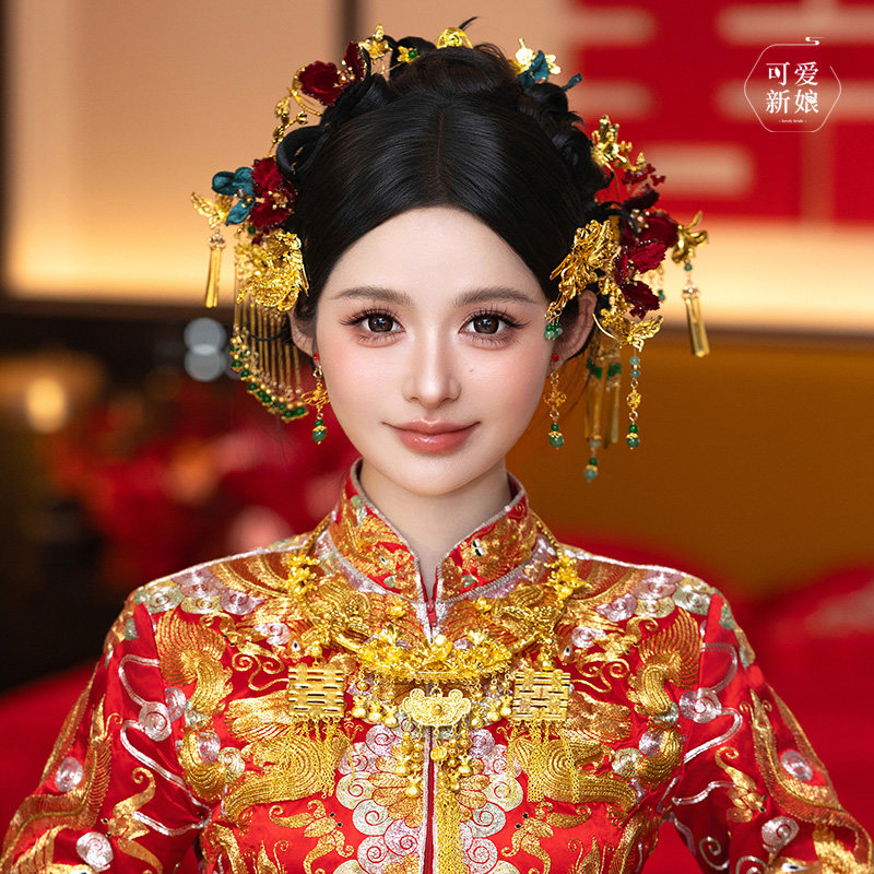 秀禾服新娘中式头饰发饰