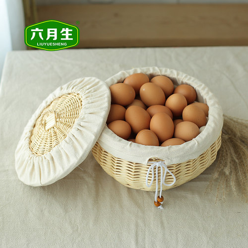 六月家用藤编厨房带盖保温馒头筐
