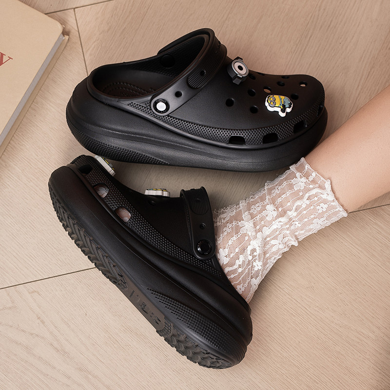 【自营】Crocs卡骆驰女鞋泡芙洞洞鞋户外休闲厚底一脚穿沙滩鞋子图片