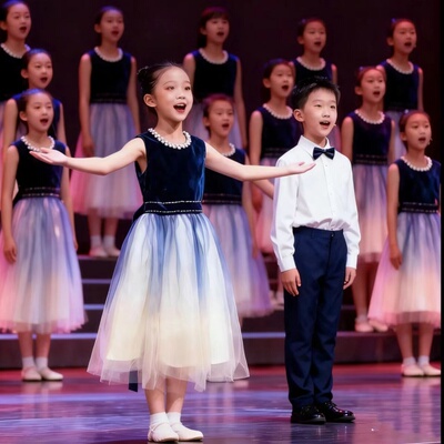 男女中小学生合唱演出服