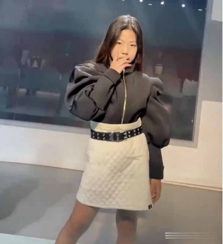 少儿模特形体训练服儿童女童形体礼仪童模练功服T台走秀表演出服