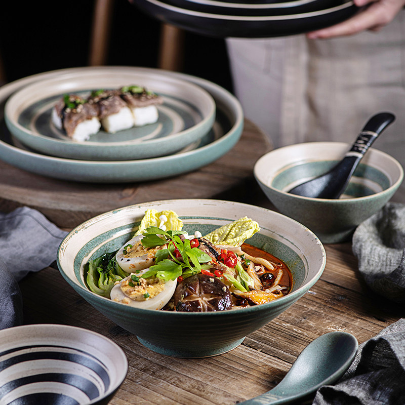 Japanese tableware suit one person Lamian Noodles Soup bowl household originality ceramics Noodle bowl Hats horn Largein the Tableware , Tableware , Bowl  category - from Buy2taobao.com to provide professional Taobao agent buy service