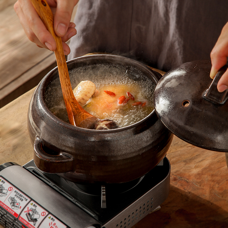 日式陶土砂锅煲汤炖锅