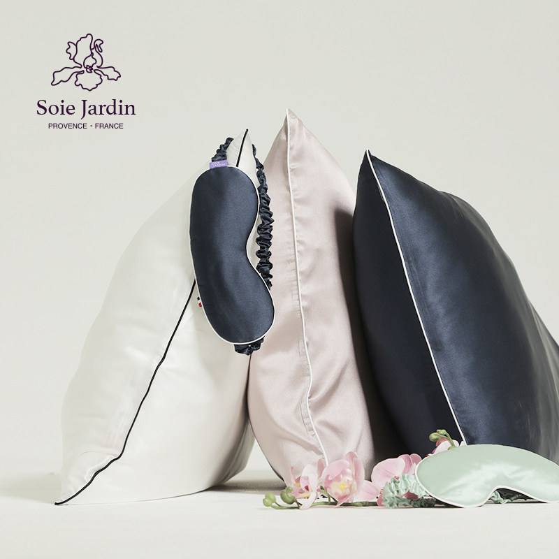 soie jardin6#双面桑蚕丝枕套伴手礼物丝绸美容抗皱纹柔软枕头套