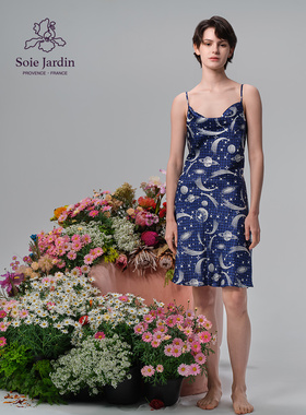 soie jardin5#星座联名真丝吊带裙丝绸睡裙桑蚕丝休闲家居服