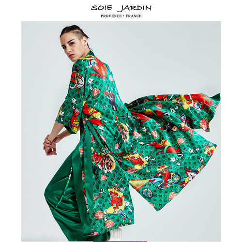 桑蚕丝长袍soiejardin