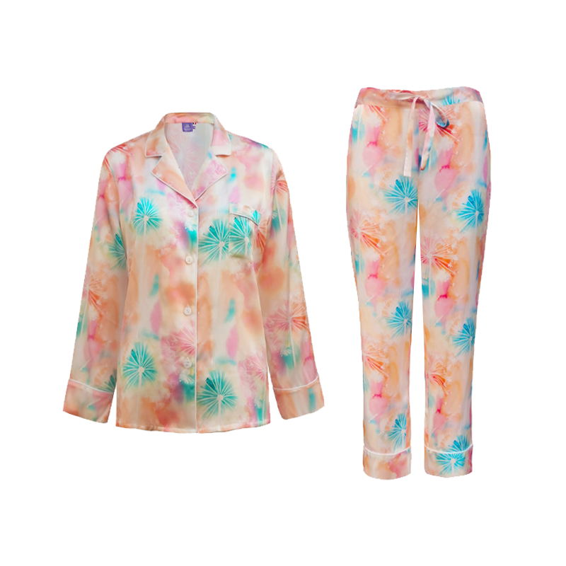 soiejardin女印花真丝家居服
