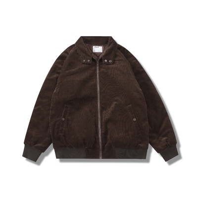 AGITOMADE灯芯绒哈灵顿棉服夹克