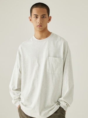 AGITOMADE口袋长袖日系休闲重磅