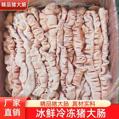 猪大肠新鲜肥肠半成品 免洗预煮半熟冷冻大肠 卤煮烧烤食材