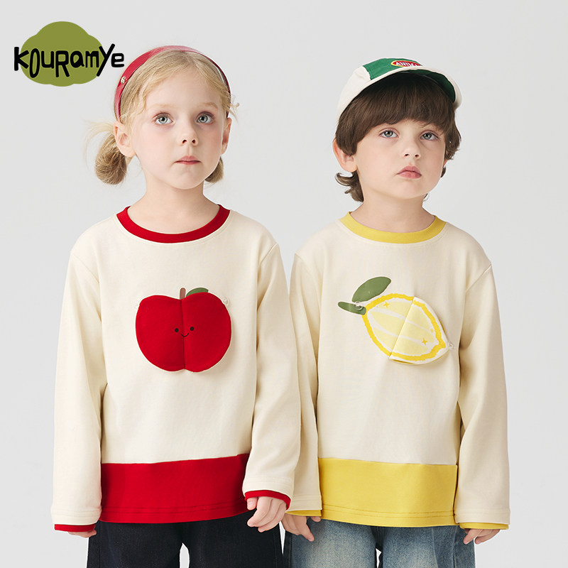 儿童卡通水果卫衣2025秋季新款男女宝针织衫百搭上衣保暖衣a类,童装/婴儿装/亲子装,T恤,淘宝优惠券,粉丝福利购,淘宝优惠卷
