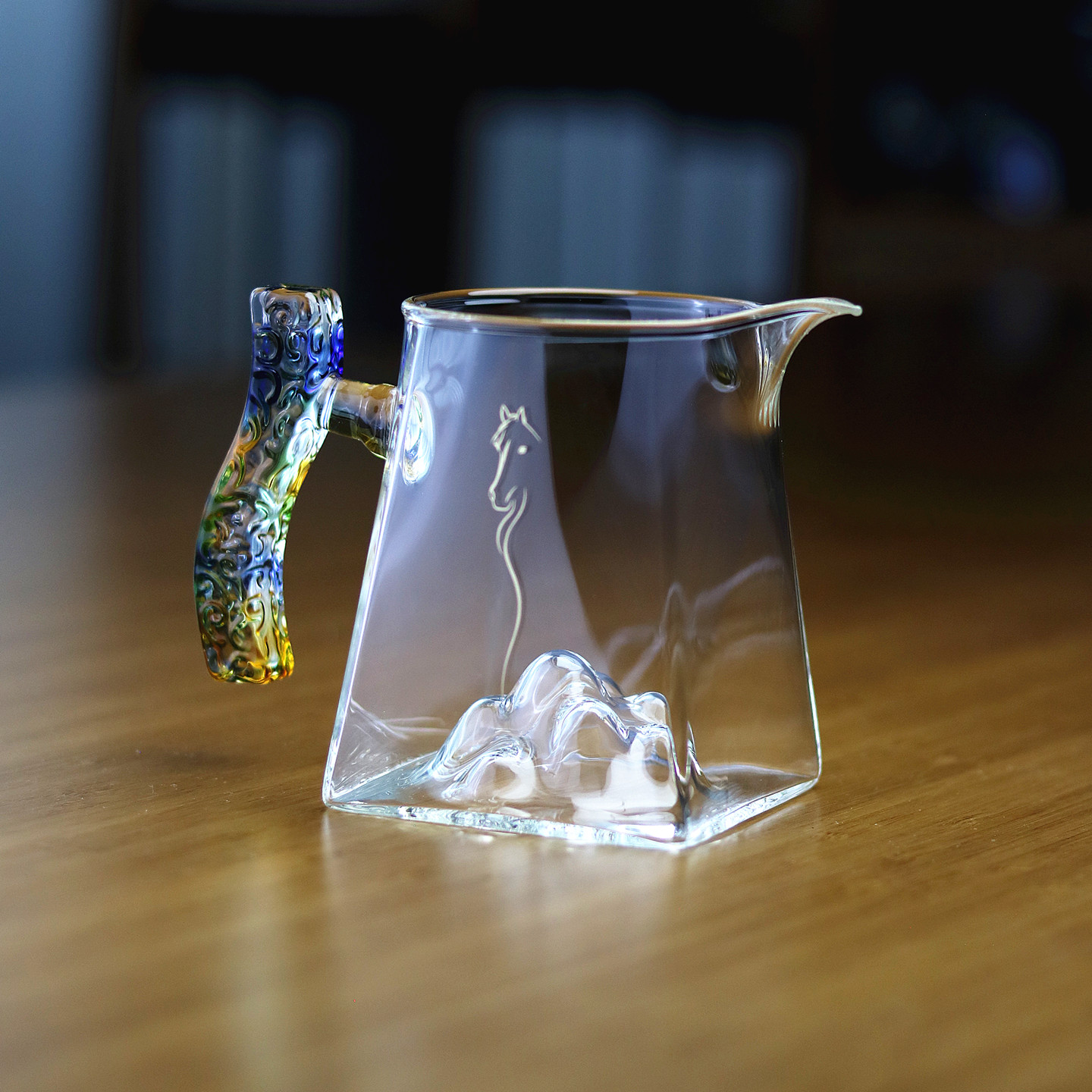 高端加厚公道杯耐高温玻璃分茶器图片