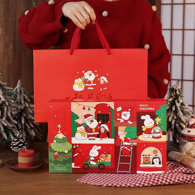 圣诞节礼盒创意糖霜曲奇饼干盒