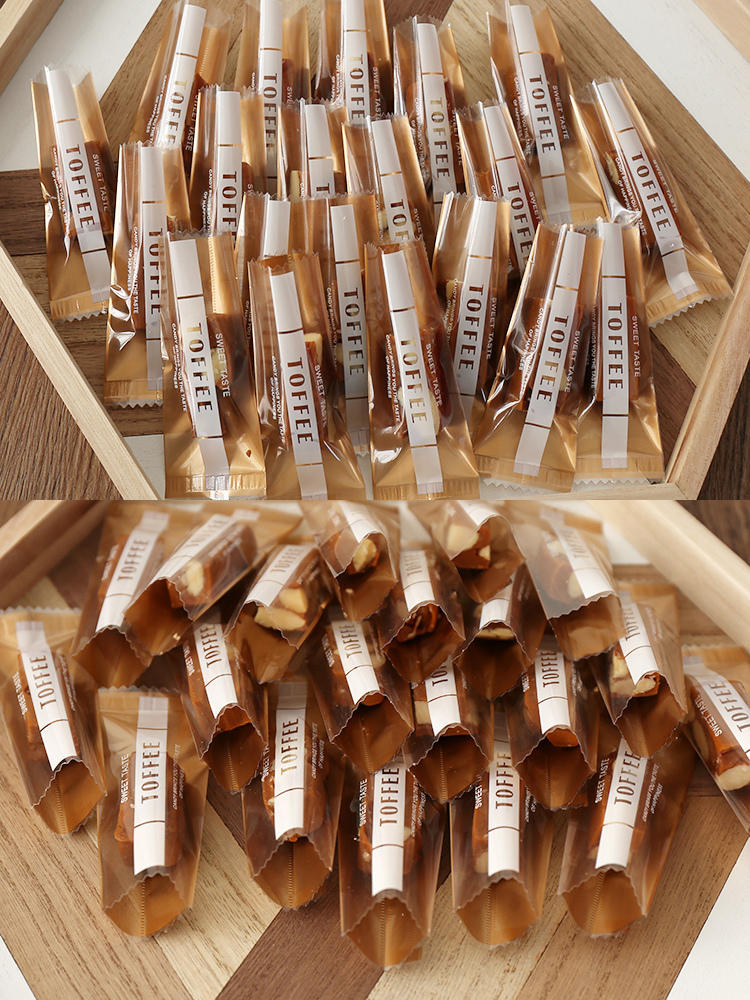 英文海盐toffee太妃糖春节包装袋