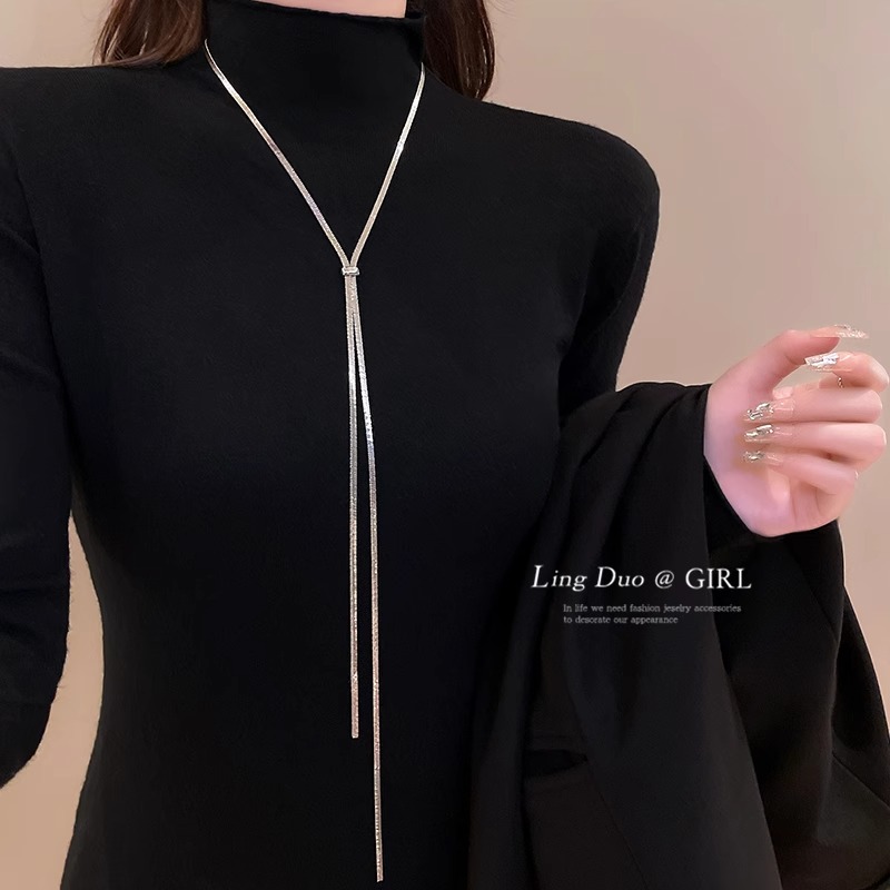 抽拉式项链女款小众轻奢设计颈链