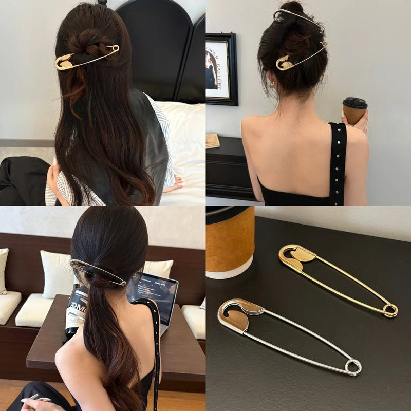 超大号别针发夹！高级感女生后脑勺盘发固定神器发饰甜酷感穿搭
