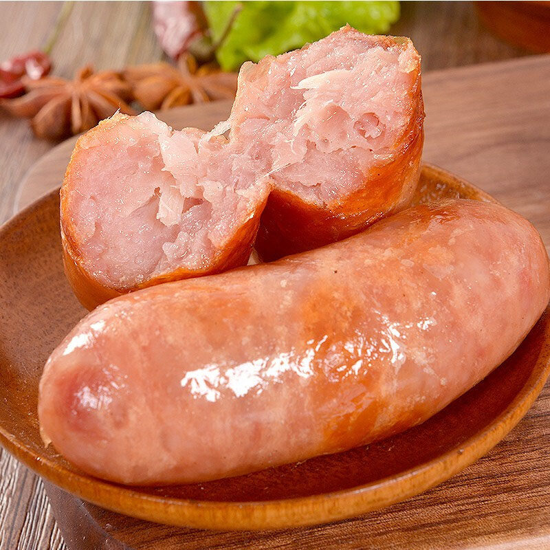 金锣火山石烤肠原味地道肠猪肉肠香肠早餐肠 8串/袋 原味地道肠