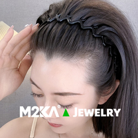 M2KA高级感女皇冠洗脸发箍不勒头防滑发卡运动发带短发头箍