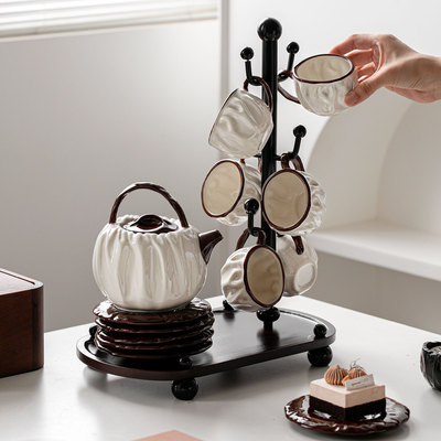 陶瓷水杯套装客厅茶几送礼佳品