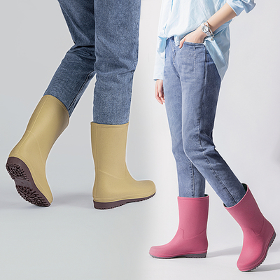 TPE橡胶软底雨鞋【徒步不累脚】