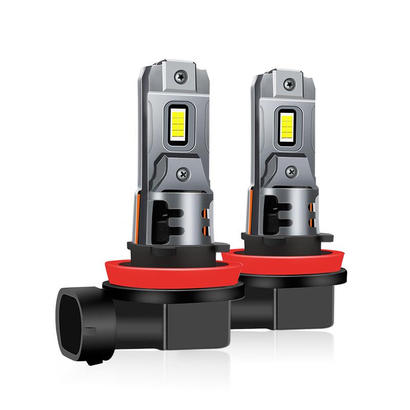 跨境汽车LED大灯H4高亮聚光一体直插车用灯泡1:1无损安装