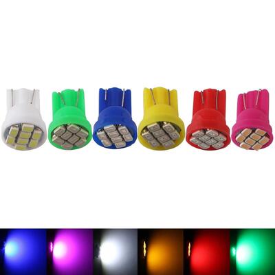 启铭捷汽车LED灯泡 12V T10 8SMD 1206 汽车灯泡 车顶灯牌照灯