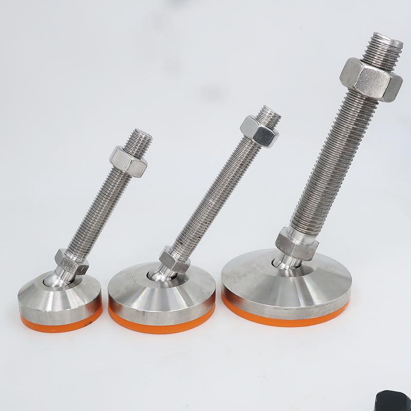 304不锈钢 万向调节旋转 防滑胶垫 高承重