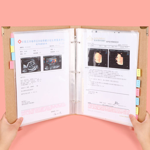 病例产检资料收纳袋袋孕检单a4