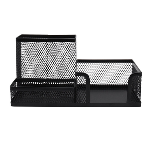 晨光笔筒办公室桌面圆形方形金属办公桌多功能男孩男生专用学生桌面简约现代高中生多格大容量笔筒收纳盒儿童