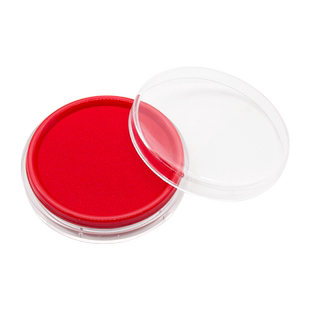 晨光盖章印泥红色快干印台长方形橡皮章海绵垫铁盒办公迷你小号圆形便携大号油性按手印的印尼指纹快干批发