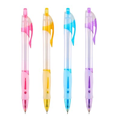 晨光圆珠笔可爱蓝色油笔批发