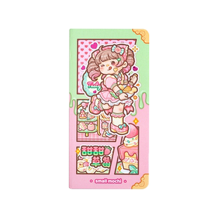 小麻薯手账本女孩儿童weeks本甜品师笔记本本子2024年新款小学生女生可爱风高颜值日记本方格week手帐本儿