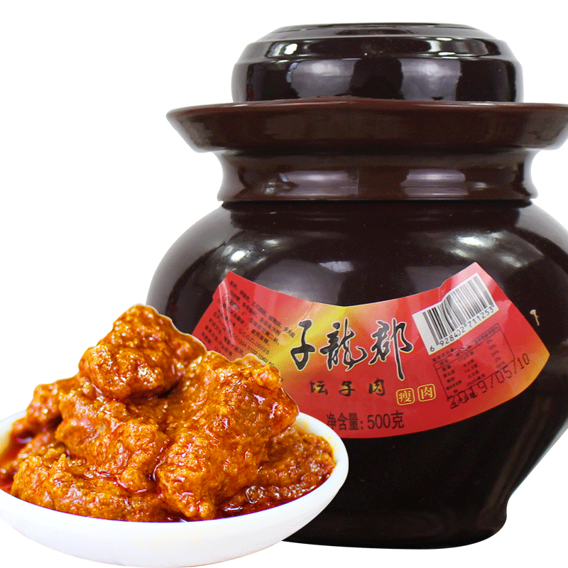 龙郡500G*1湖南特产光坛子肉
