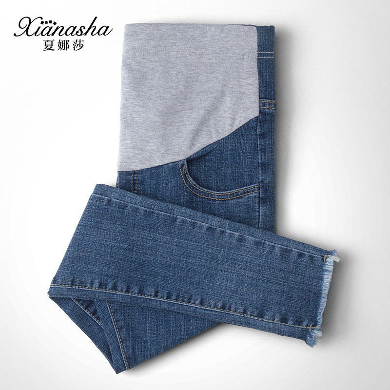 孕妇装春装 孕妇牛仔裤 九分裤春秋薄款 孕妇裤子外穿 春季打底裤