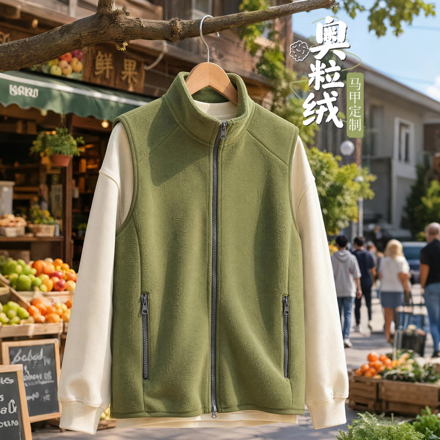 工作服加厚棉马甲定制印LOGO图片