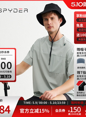 SPYDER蜘蛛春夏男子URBAN LIFE透气户外休闲运动短袖T恤24CS439M