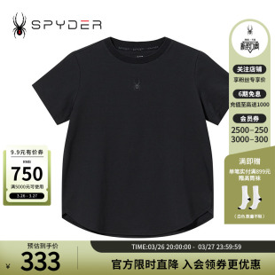 SPYDER蜘蛛春夏女子URBAN 圆领T恤24CS414W LIFE休闲运动舒适短袖