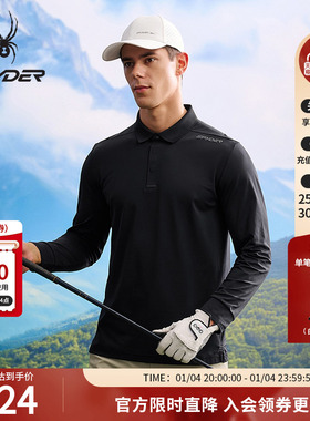 SPYDER蜘蛛春夏男子NATURE GOLF户外休闲运动长袖POLO衫25CS407M