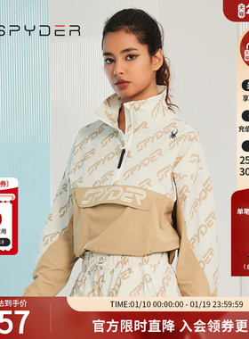 SPYDER蜘蛛女子半拉链套头宽松356 STYLE夹克23CS116W