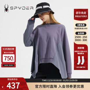 SPYDER蜘蛛女子圆领不规则SKI LIFE卫衣23CS310W
