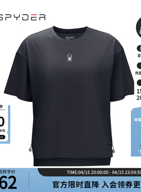SPYDER蜘蛛春夏女子TRAINING休闲透气运动短袖圆领T恤24CS426W