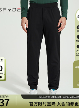 SPYDER新品男子URBAN LIFE运动裤子日常休闲直筒裤长裤24MS517M