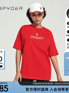 SPYDER蜘蛛春夏男女同款URBAN LIFE印花休闲短袖中性T恤24CS419U