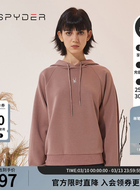 SPYDER新品女子URBAN LIFE秋冬日常宽松休闲连帽卫衣23CF318W