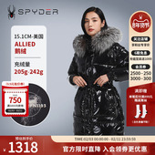 SPYDER蜘蛛秋冬女子SKI LIFE舒适保暖收腰长款 毛领羽绒服21CF228W