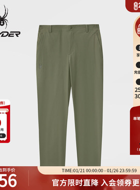 SPYDER蜘蛛春夏男70D尼龙四面弹凉感梭织户外休闲长裤02PO26110WM