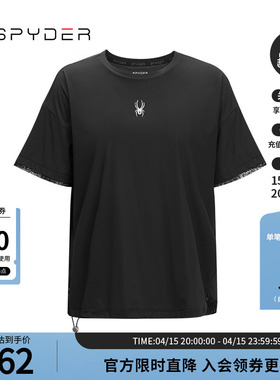 SPYDER蜘蛛春夏女TRAINING舒适透气户外休闲运动短袖T恤24CS434W